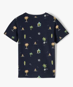 Tee-shirt garçon imprimé océan à manches courtes vue3 - GEMO (ENFANT) - GEMO