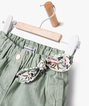 Short en toile ample à taille élastiquée bébé fille - LuluCastagnette vue2 - LULUCASTAGNETTE - GEMO