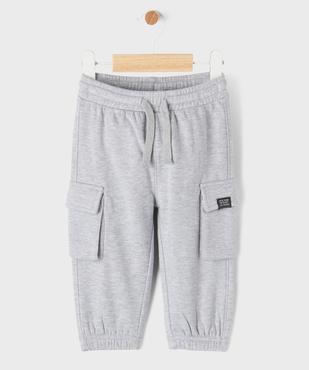 Jogging cargo en molleton doux bébé garçon vue1 - GEMO 4G BEBE - GEMO