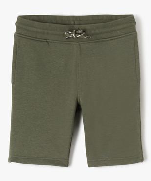Bermuda en maille avec intérieur molletonné garçon vue1 - GEMO (ENFANT) - GEMO