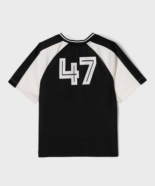 Tee-shirt de sport à manches courtes avec inscriptions garçon vue3 - GEMO (ENFANT) - GEMO