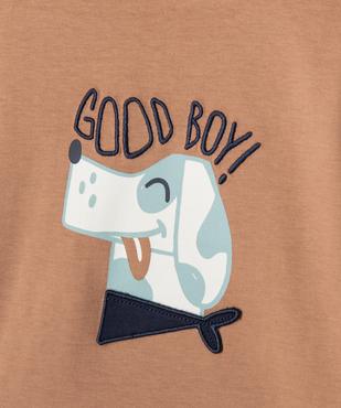 Tee-shirt manches longues avec motif animal bébé garçon vue2 - GEMO 4G BEBE - GEMO