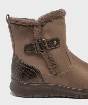 Boots confort avec détails en fourrure imitation femme vue6 - G'FLEX - GEMO