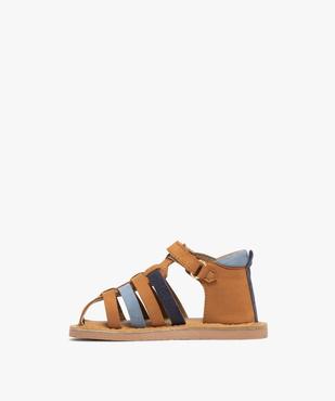 Sandales en cuir multibrides à scratch bébé garçon - Na! vue3 - NA! GEMO FOR GOOD - GEMO