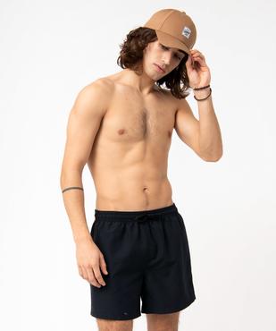 Short de bain homme uni vue1 - GEMO 4G HOMME - GEMO