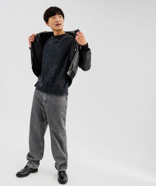 Jean loose en denim patiné homme vue4 - GEMO (HOMME) - GEMO