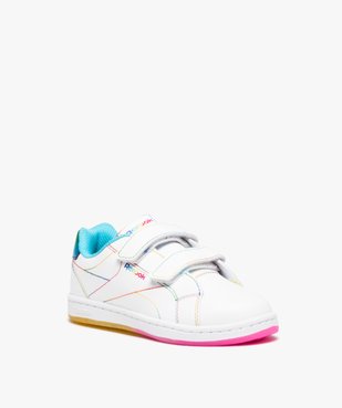 Baskets fille à scratch avec surpiqûres colorées - Reebok vue2 - REEBOK - GEMO