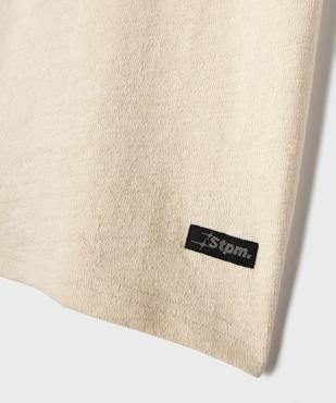 Tee-shirt manches courtes oversize en coton texturé garçon vue2 - GEMO 4G GARCON - GEMO