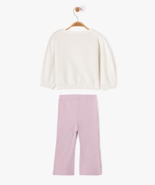 Ensemble 2 pièces sweat et legging bébé fille vue4 - GEMO 4G BEBE - GEMO