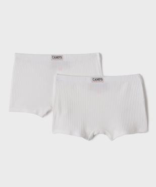 Boxers en coton côtelé fille (lot de 2) - Camps United vue1 - CAMPS GEMO FOR GOOD - GEMO