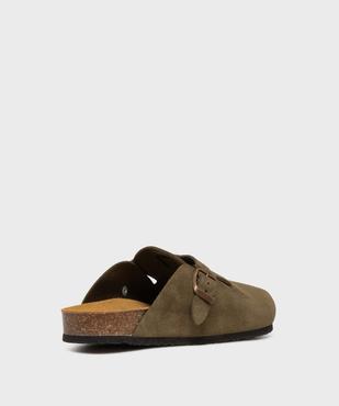 Sabot dessus cuir avec bride ajustable homme - Tanéo vue4 - TANEO GEMO FOR GOOD - GEMO