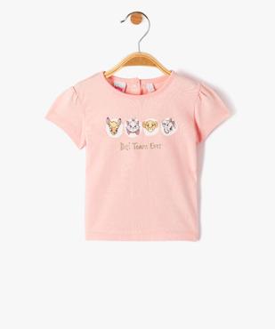 Tee-shirt bébé fille à manches courtes imprimé - Disney vue1 - DISNEY BABY - GEMO