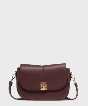Sac besace en matière grainée femme - Bestini vue1 - BESTINI - GEMO