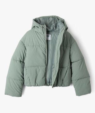 Parka courte à capuche finition mate fille vue2 - GEMO 4G FILLE - GEMO