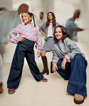 Chemise à col froncé à motifs fleuris fille - LuluCastagnette et Alizée vue1 - LULUCASTAGNETTE - GEMO