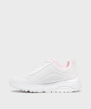 Baskets basses et légères à épaisse semelle et zip fille - Skechers vue3 - SKECHERS - GEMO