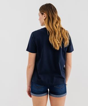 Tee-shirt manches courtes imprimé femme vue3 - GEMO 4G FEMME - GEMO