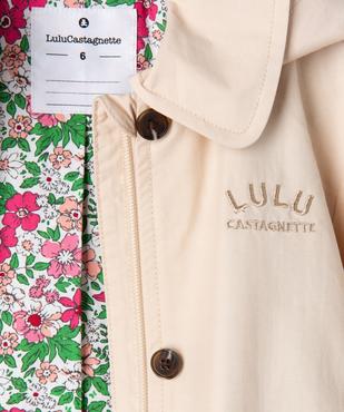 Imperméable mi-long à capuche fille - LuluCastagnette vue2 - LULUCASTAGNETTE - GEMO