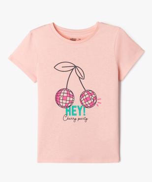 Tee-shirt manches courtes à motif fille vue1 - GEMO 4G FILLE - GEMO