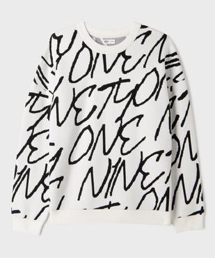 Pull en maille viscose douce et souple imprimée all over garçon vue1 - GEMO 4G GARCON - GEMO