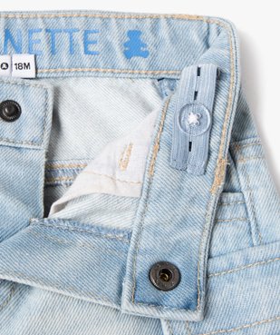 Short en jean avec poches à rabat bébé garçon - LuluCastagnette vue2 - LULUCASTAGNETTE - GEMO