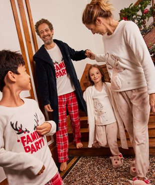 Pyjama de Noël en polaire chaude homme vue6 - GEMO(HOMWR HOM) - GEMO