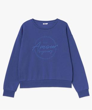Sweat femme avec message brodé vue4 - GEMO(FEMME PAP) - GEMO
