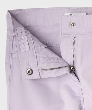 Pantacourt slim finitions brodées fille vue2 - GEMO (ENFANT) - GEMO
