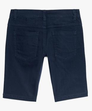 Bermuda garçon en toile unie coupe Regular vue2 - GEMO (JUNIOR) - GEMO