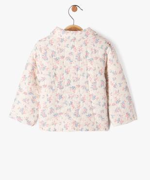 Veste matelassée à motif fleuris bébé fille - LuluCastagnette vue6 - LULUCASTAGNETTE - GEMO
