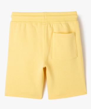 Bermuda en maille avec intérieur molletonné garçon vue3 - GEMO (ENFANT) - GEMO