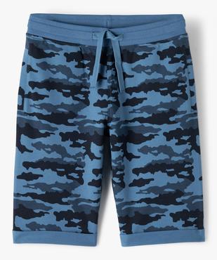 Bermuda garçon à motifs feuillage et taille élastiquée vue1 - GEMO (JUNIOR) - GEMO