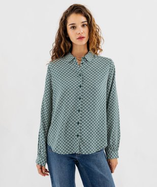 Chemise fluide imprimée femme vue4 - GEMO 4G FEMME - GEMO