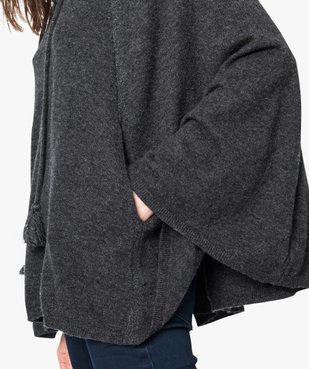 Poncho à capuche détails irisés - Mystery Jane vue2 - FOLLOW ME 2 - GEMO