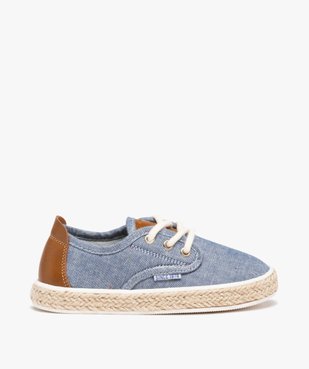 Baskets garçon en toile avec semelle en corde tressée vue1 - GEMO (ENFANT) - GEMO