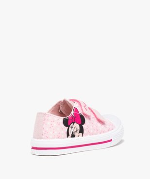 Baskets fille en toile imprimée fermeture scratchs – Minnie vue4 - MINNIE - GEMO