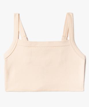 Brassière à col carré et bretelles ajustables fille vue1 - GEMO (JUNIOR) - GEMO