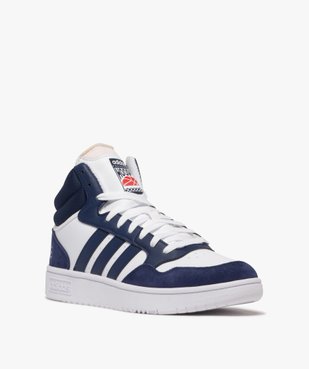 Baskets homme mid-cut Hoops à lacets - Adidas vue3 - ADIDAS - GEMO