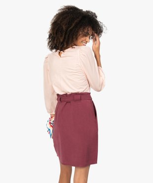 Tee-shirt femme à manches 3/4 bouffantes vue3 - GEMO(FEMME PAP) - GEMO