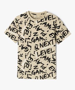 Tee-shirt à manches courtes avec motifs garçon vue1 - GEMO 4G GARCON - GEMO