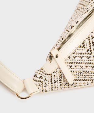 Sac banane en toile tissée avec bandoulière pailletée femme vue4 - GEMO (ACCESS) - GEMO