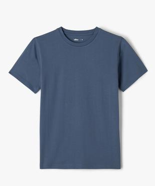 Tee-shirt à manches courtes uni garçon vue1 - GEMO (JUNIOR) - GEMO