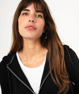 Sweat zippé à capuche femme vue2 - GEMO(FEMME PAP) - GEMO