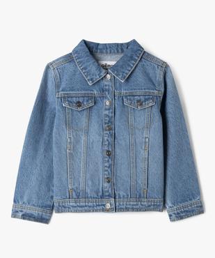 Veste en jean denim 100% coton fille vue1 - GEMO 4G FILLE - GEMO