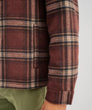 Sur-chemise à motif tartan avec doublure chaude homme - Roadsign vue4 - ROADSIGN D - GEMO