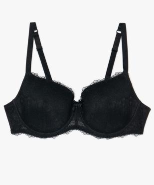 Soutien-gorge avec armatures et bonnets moulés surmontés de dentelle vue4 - GEMO(HOMWR FEM) - GEMO