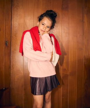 Pull à col rond fille vue1 - GEMO (ENFANT) - GEMO