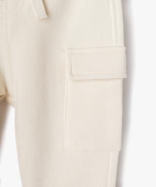 Jogging coupe cargo en maille bouclette bébé garçon vue2 - GEMO(BEBE DEBT) - GEMO