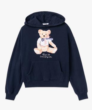 Sweat femme à capuche avec motif - LuluCastagnette vue5 - LULUCASTAGNETTE - GEMO