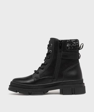 Bottines biker avec semelle crantée fille - Lovely Wings vue3 - LOVELY WINGS - GEMO